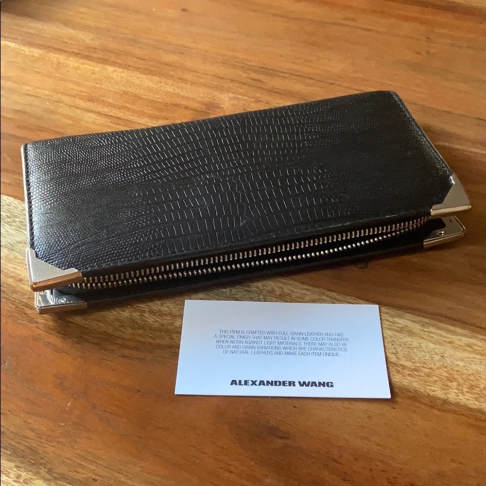 Alexander Wang snake skin wallet